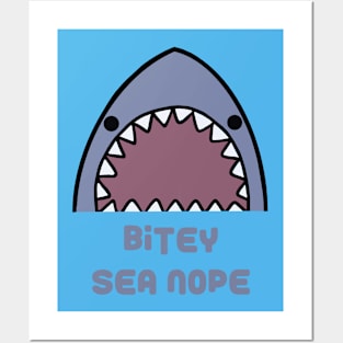 Bitey sea nope shark Posters and Art